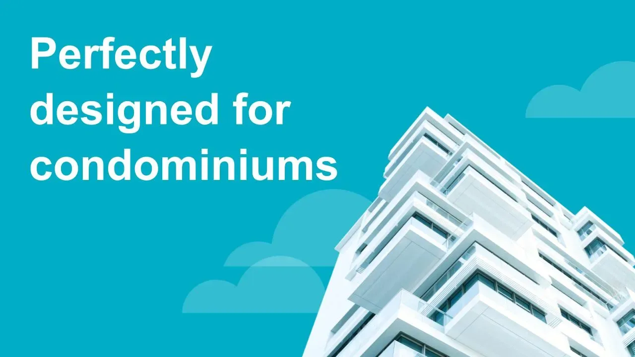 Modern high-rise condominium representing the ideal environment for IoT water leak detection.