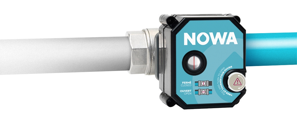 NOWA 360 automatic water shut-off valve — the newest generation of the NOWA system